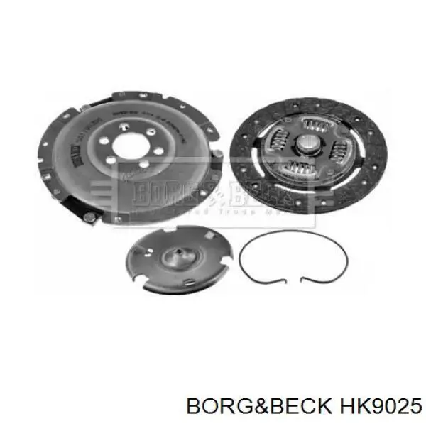 Комплект зчеплення (3 частини) HK9025 Borg&beck