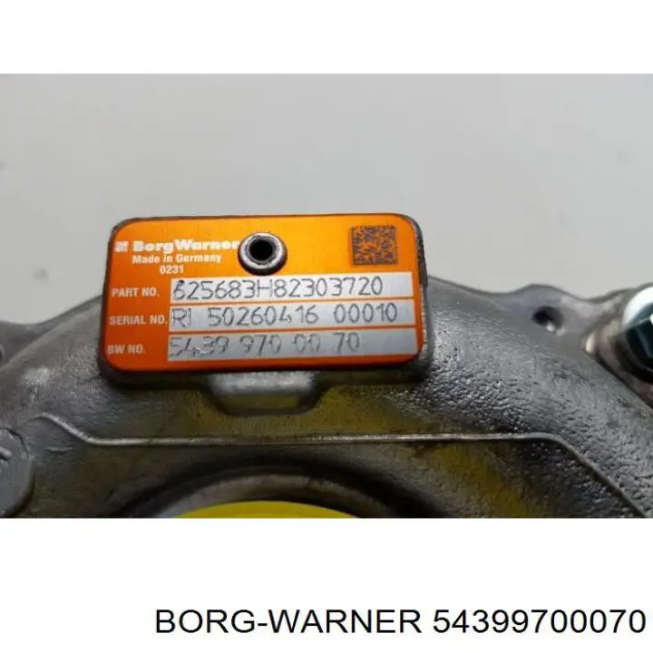 54399700070 Borg-Warner Турбонаддув