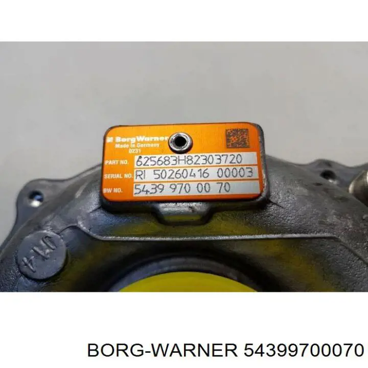 Турбіна Borg-Warner 54399700070 ціна, від 160.58 USD