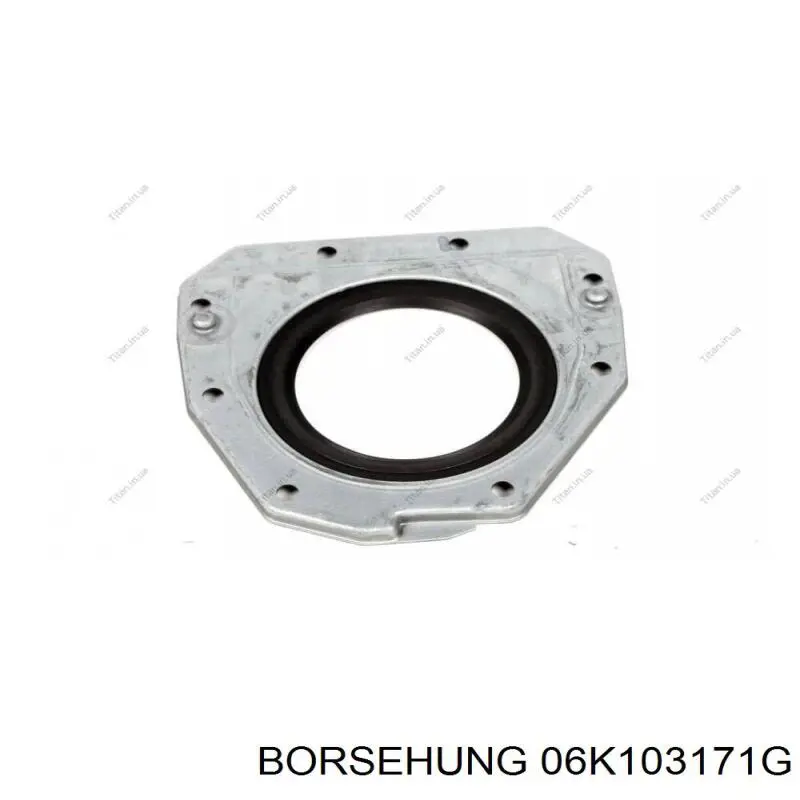 Сальник колінвала двигуна, задній 06K103171G Borsehung