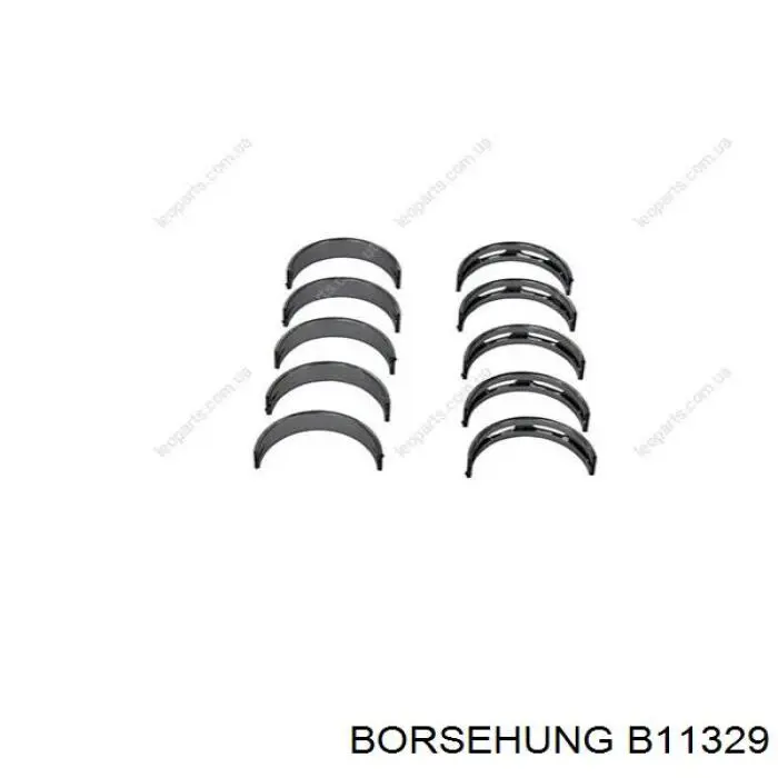 Вкладиші коленвала, корінні, комплект, стандарт (STD) Borsehung B11329 ціна, від 20.83 USD