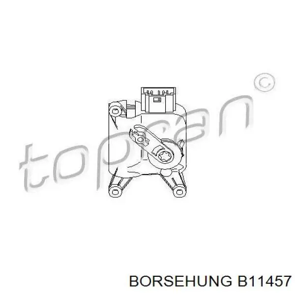B11457 Borsehung двигун заслінки печі