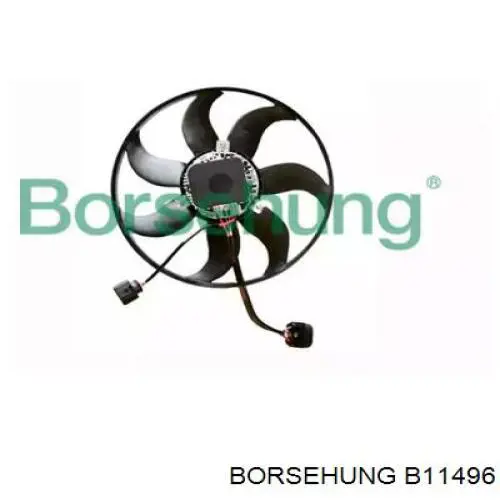 Купити B11496 Borsehung Електровентилятор охолодження в зборі (двигун + крильчатка), лівий