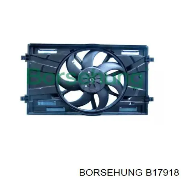 B17918 Borsehung дифузор радіатора охолодження, в зборі з двигуном і крильчаткою