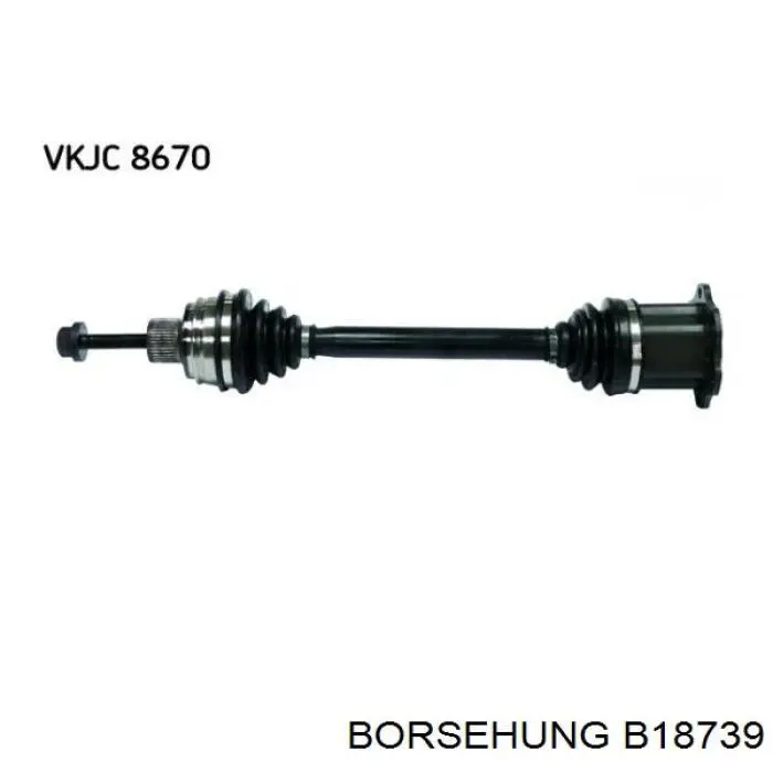Вісь передня Borsehung B18739 ціна, від 128.10 USD