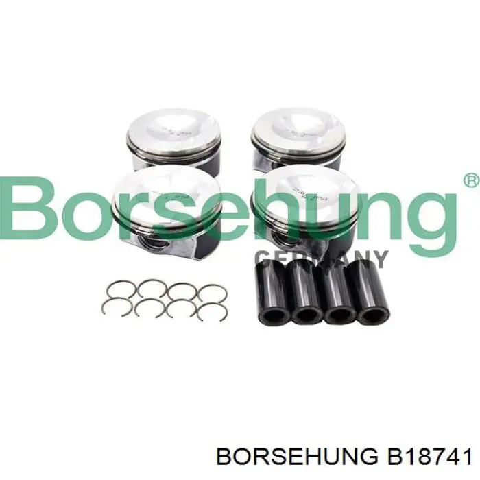 B18741 Borsehung поршень в комплекті на 1 циліндр, std