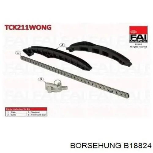 Комплект ланцюга ГРМ B18824 Borsehung