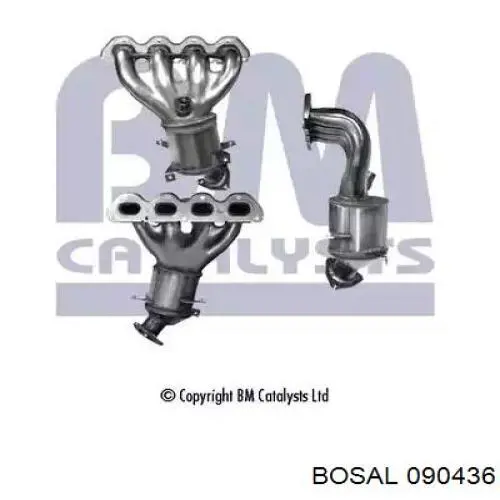Купити 090436 Bosal Глушник, передня частина