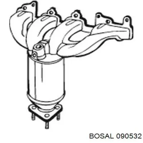 Купити 090532 Bosal Перетворювач відпрацьованих газів