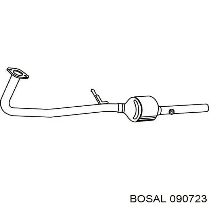 090723 Bosal труба приймальна (штани глушника, передня)