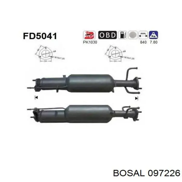 Купити 4805946 Opel Сажевый фільтр