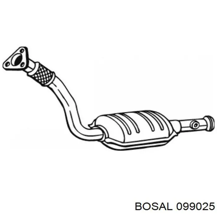 099025 Bosal труба приймальна (штани глушника, передня)