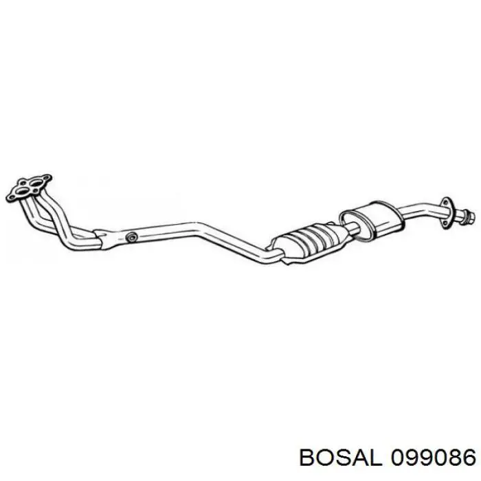 Купити 099086 Bosal Глушник, передня частина