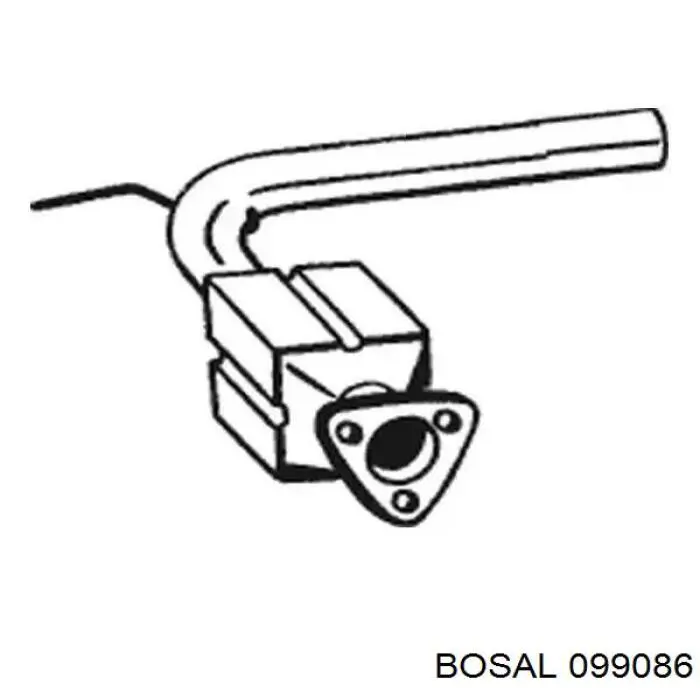 Глушник, передня частина Bosal 099086