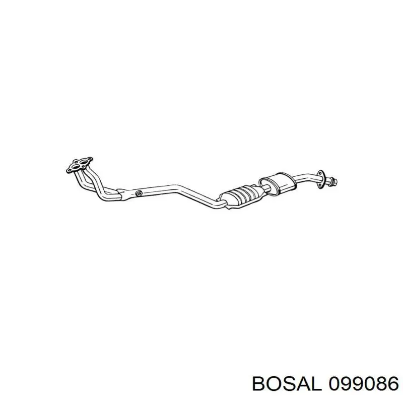 Глушник, передня частина Bosal 099086 ціна, від 186.91 USD
