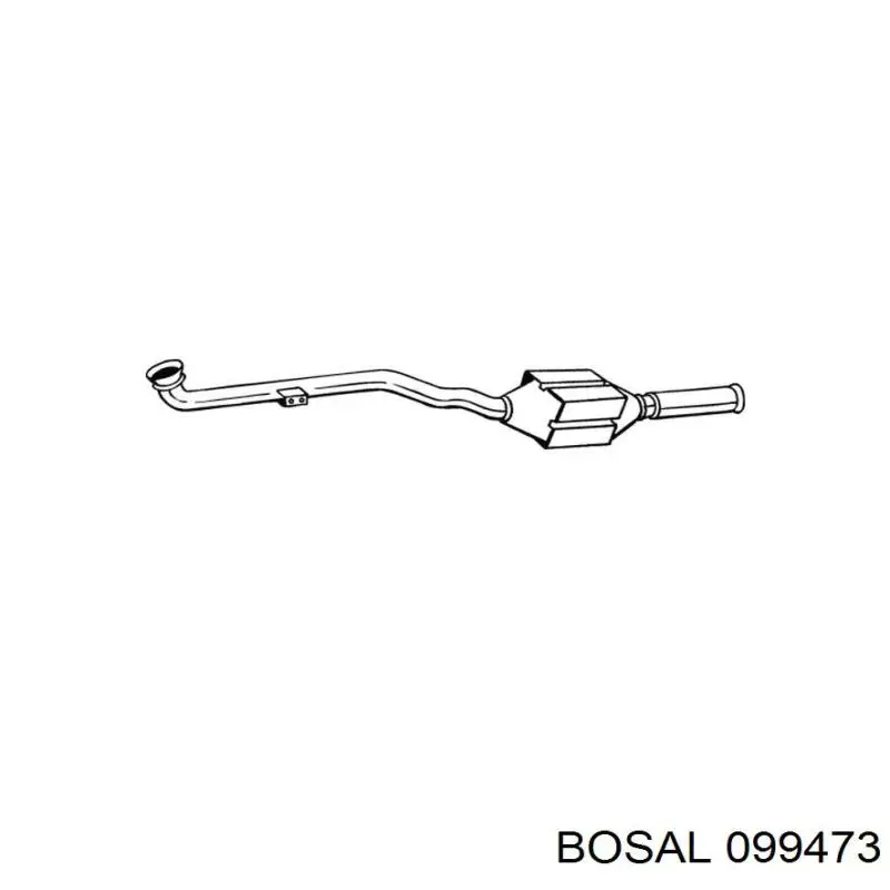 Купити 099473 Bosal Перетворювач відпрацьованих газів