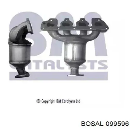 Конвертор-каталізатор (каталітичний нейтралізатор) Bosal 099596 ціна, від 158.74 USD