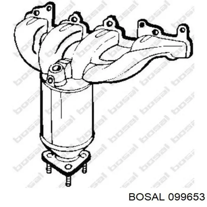 Купити 099653 Bosal Перетворювач відпрацьованих газів