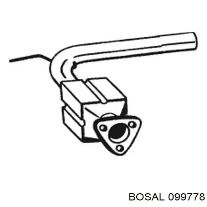 99778 Bosal конвертор-каталізатор (каталітичний нейтралізатор)
