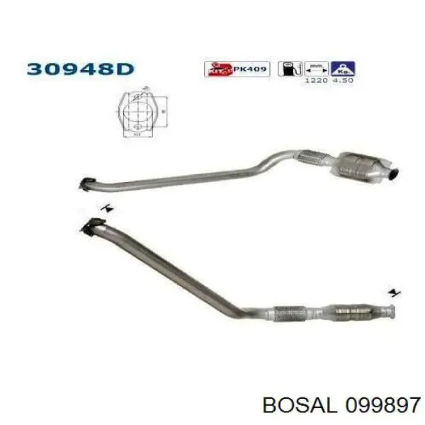 Купити 9160547 Opel Перетворювач відпрацьованих газів