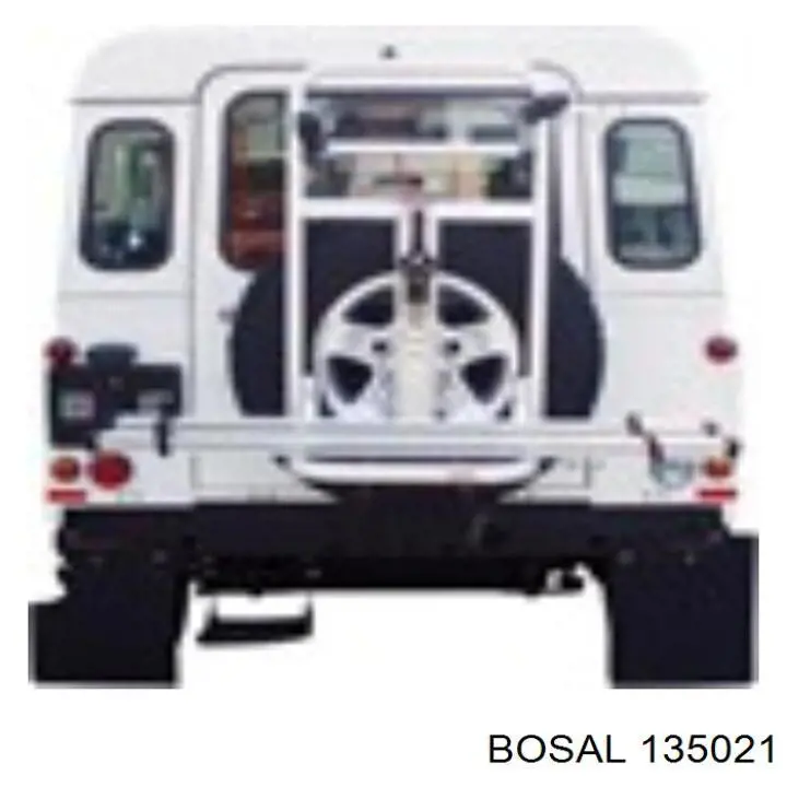 135021 Bosal Глушник, задня частина