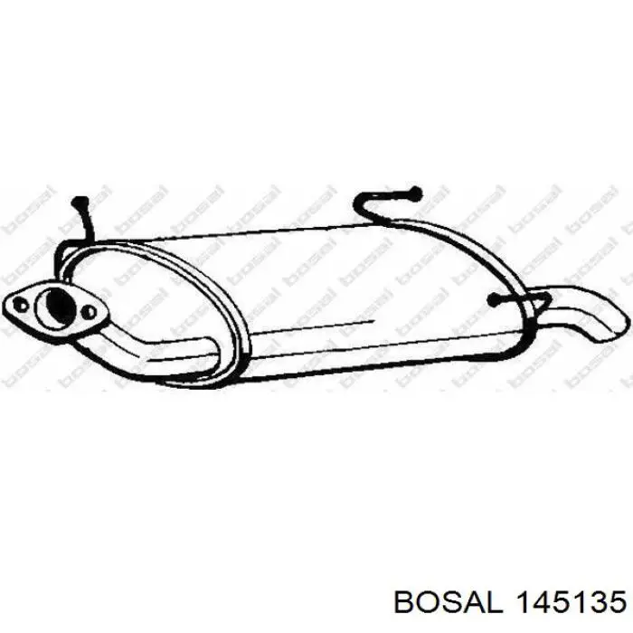Купити 145135 Bosal Вихлоп
