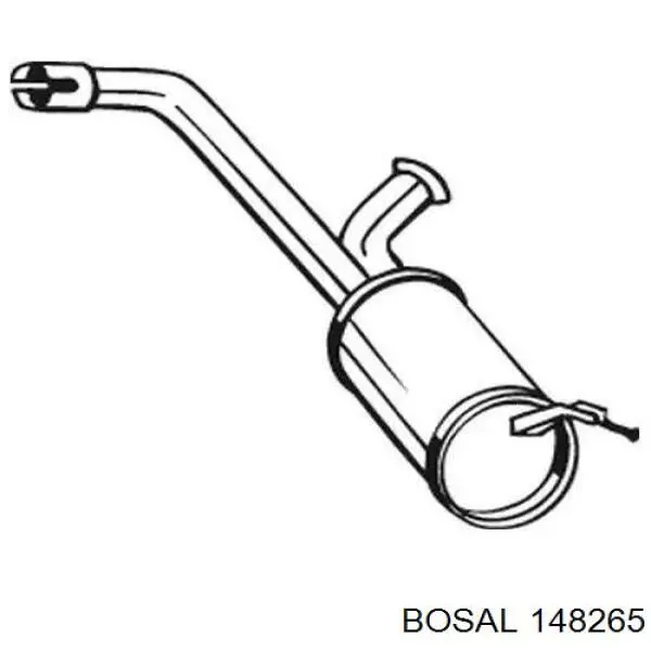 Вихлопна труба Bosal 148265 ціна, від 50.15 USD