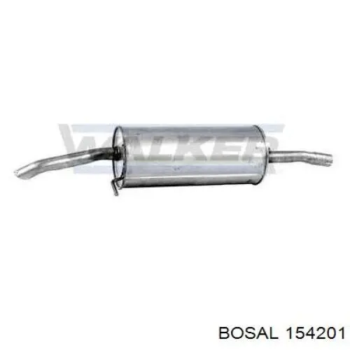 Глушник, задня частина 154201 Bosal