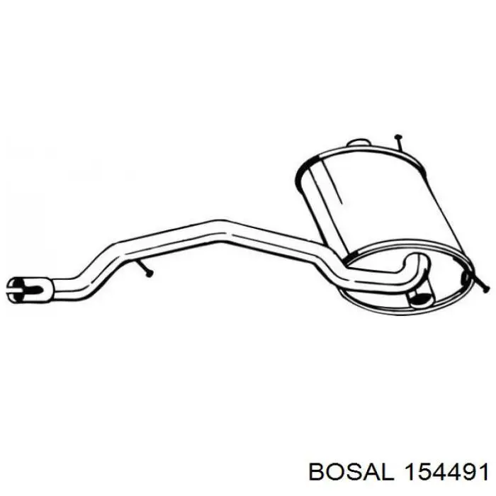 Глушник задній на Renault Koleos  HY0