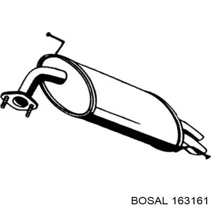 Вихлопна труба Bosal 163161 ціна, від 68.53 USD