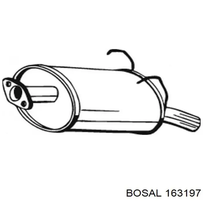 Вихлопна труба Bosal 163197 ціна, від 59.28 USD