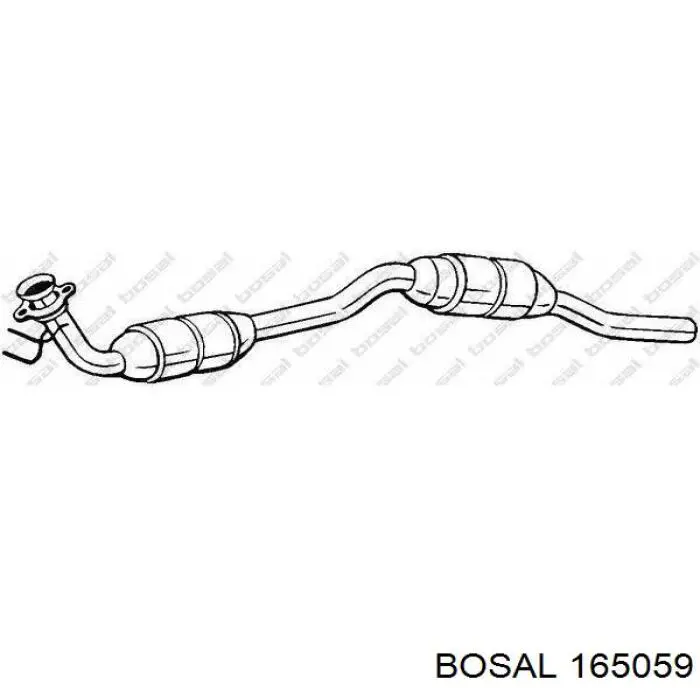Глушник, задня частина 165059 Bosal