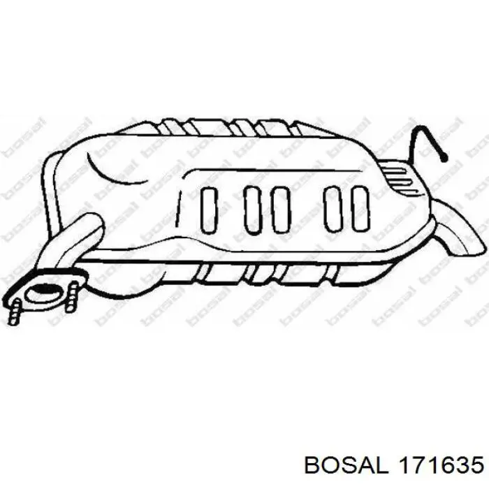 Купити L80140100B Mazda Вихлоп