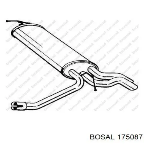 Купити A2104903921 Mercedes Вихлоп