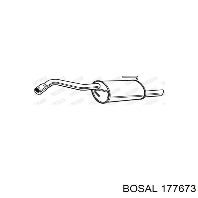 Купити A4544901401 Mercedes Глушник вихлопних газів кінцевий