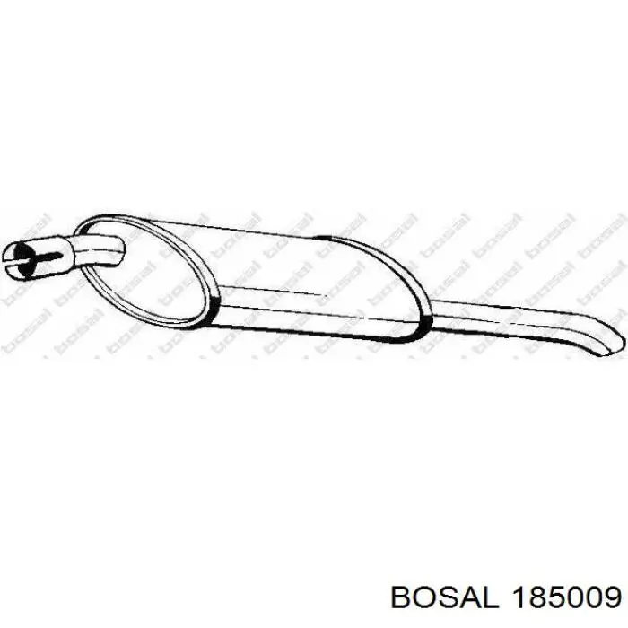 Вихлопна труба Bosal 185009 ціна, від 42.29 USD