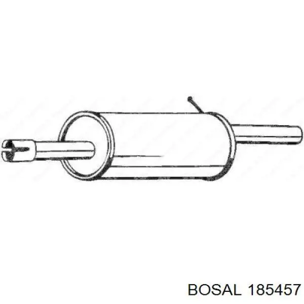5852057 Opel Глушник, задня частина