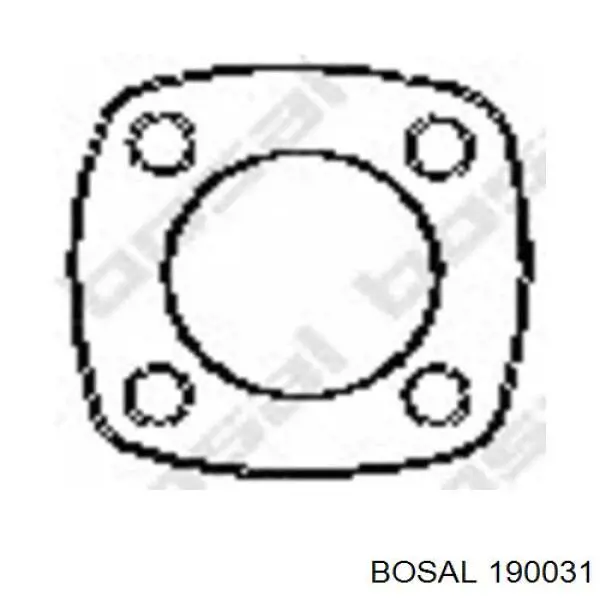 Глушник, задня частина 190031 Bosal