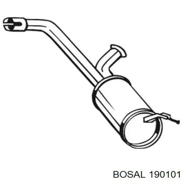 Купити 71765110 Fiat/Alfa/Lancia Глушник вихлопних газів кінцевий