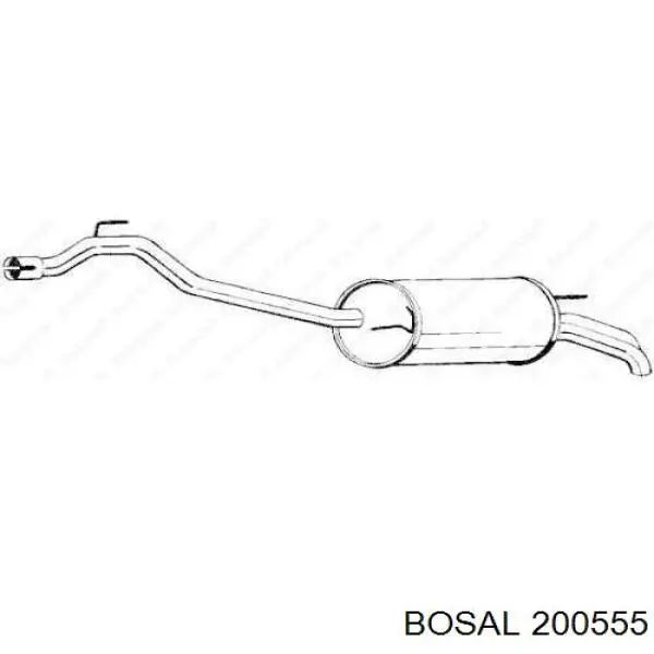 Вихлопна труба Bosal 200555 ціна, від 32.04 USD