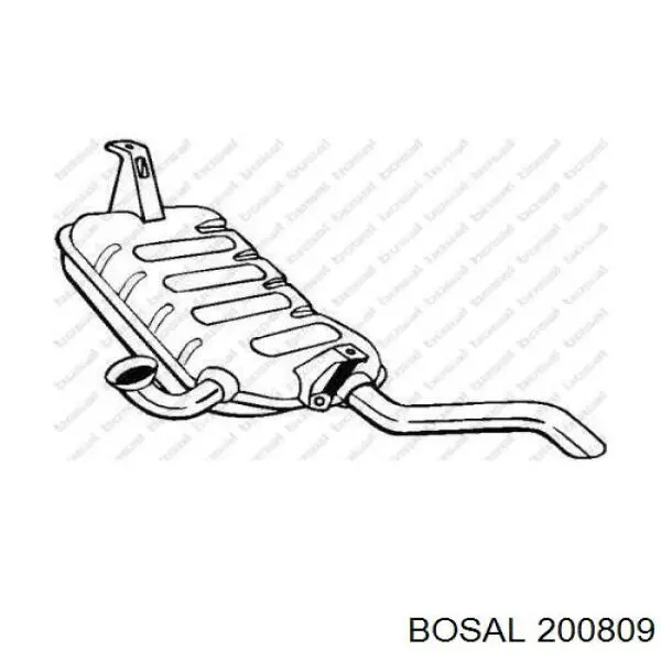 Купити 200809 Bosal Вихлоп
