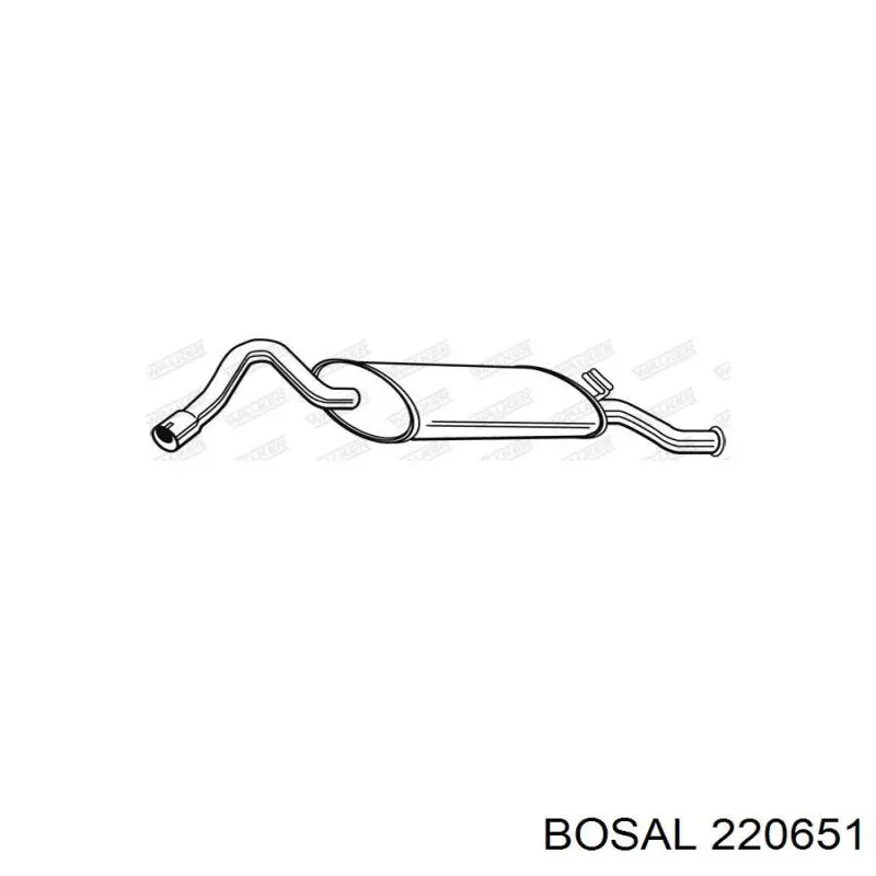 Купити 220651 Bosal Вихлоп