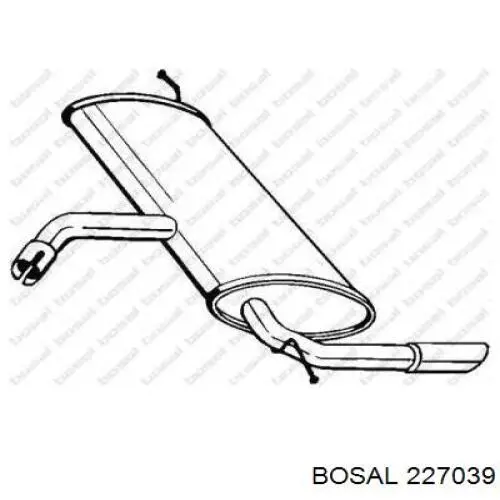 Купити 227039 Bosal Вихлоп