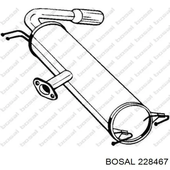 Купити 228467 Bosal Вихлоп