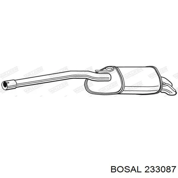 Вихлопна труба Bosal 233087 ціна, від 50.15 USD