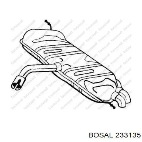 Купити 233135 Bosal Вихлоп