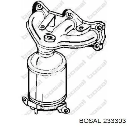 Глушник, центральна частина Bosal 233303