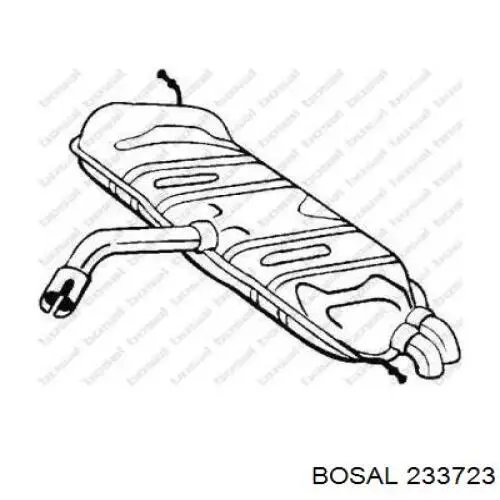 Вихлопна труба Bosal 233723 ціна, від 214.57 USD