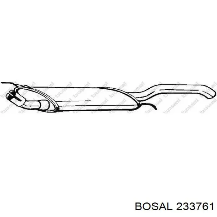 Купити 233761 Bosal Вихлоп