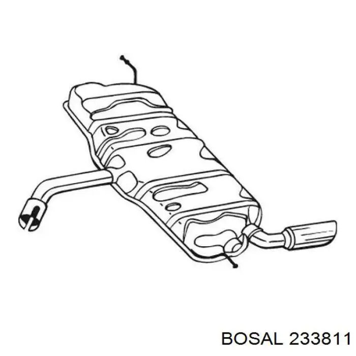 Глушник, передня частина 233811 Bosal